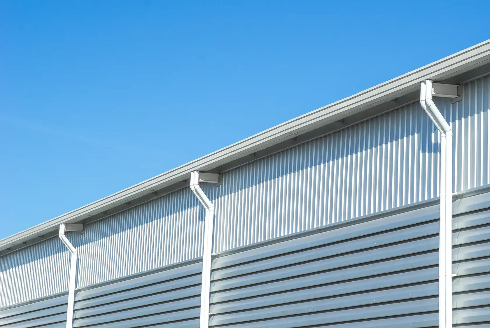 Commercial gutter system for large warehouse - Breese, IL