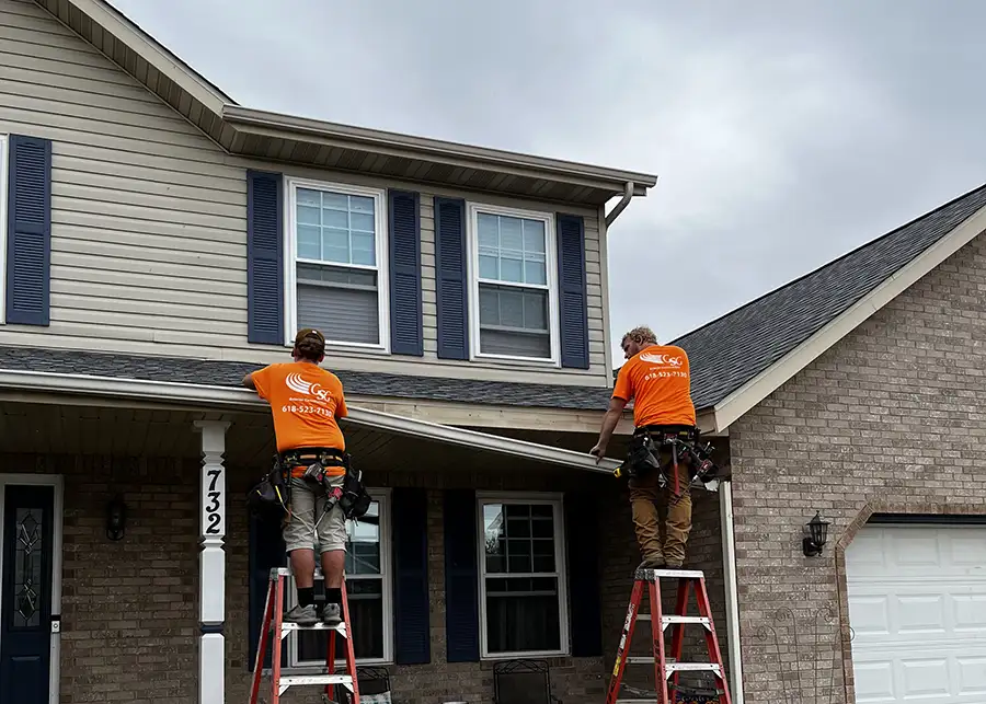 Germantown Seamless Gutters, past project, gutter replacement - Clinton County IL