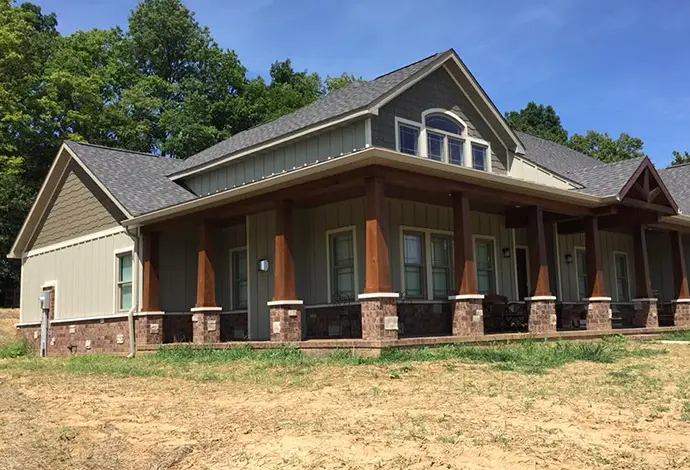 Germantown Seamless Guttering & Siding, Inc. - newly constructed home project complete - Belleville, IL