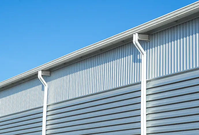 Commercial gutter system for large warehouse - O'Fallon, IL