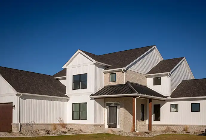 Example of residential home with products from Germantown Seamless Guttering & Siding Inc siding manufacturers - Clinton County, IL