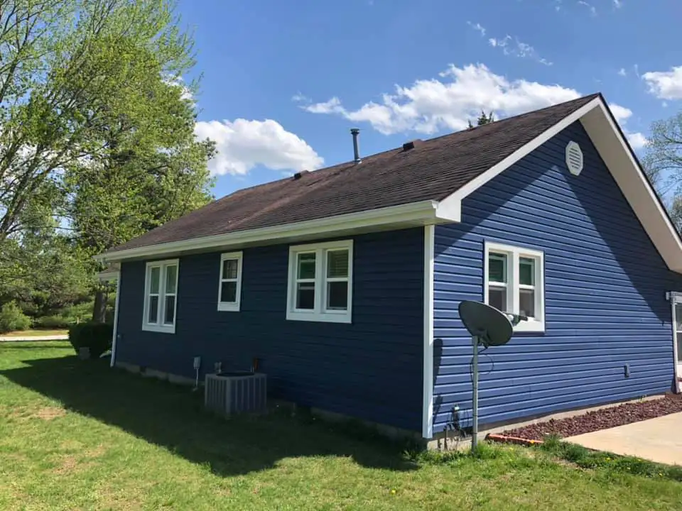 Germantown Seamless Guttering & Siding Inc. - recent projects, after new siding installation - Clinton County, IL